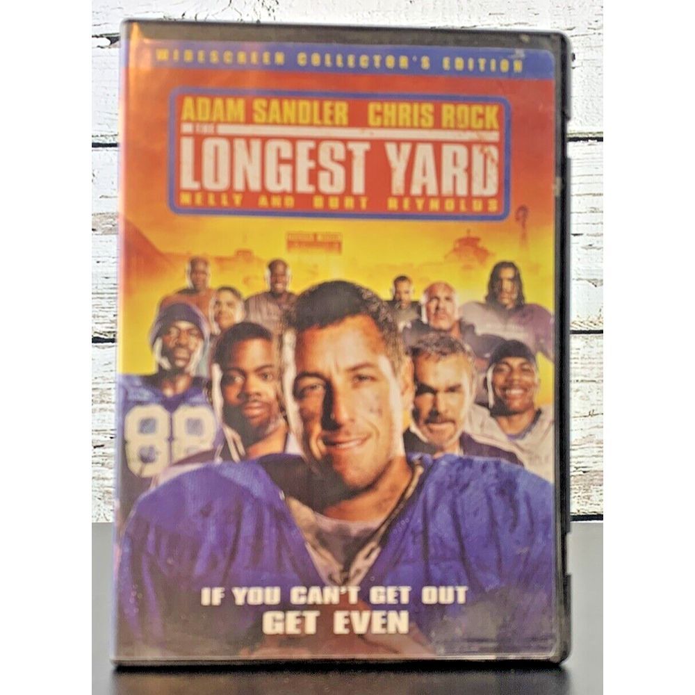 The Longest Yard (DVD, 2005, Widescreen Version) Adam Sandler, Burt Reynolds